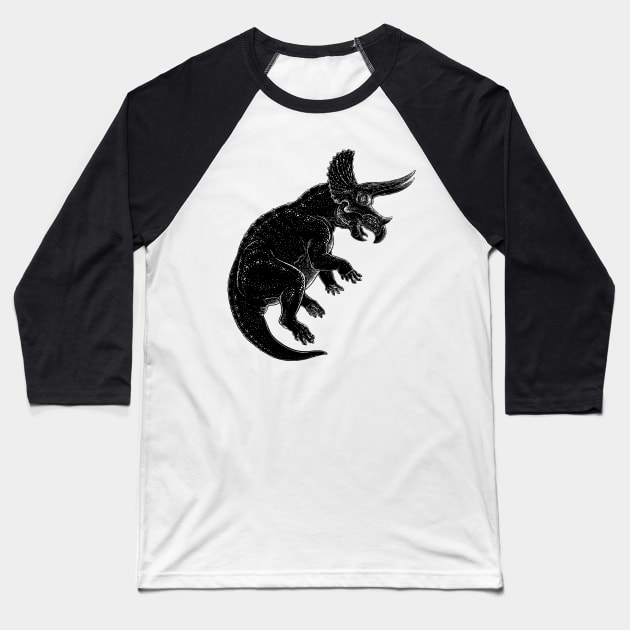 Triceratops Baseball T-Shirt by JFells